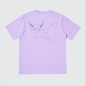 Uniqlo Nintendo Pokemon Espeon Purple T shirt game card anime Japan US M Medium